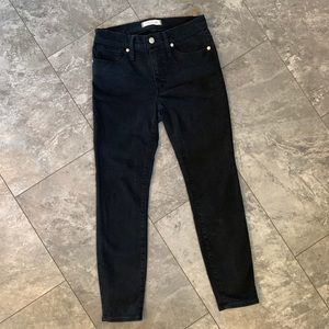 Madewell 9” high rise skinny jeans black